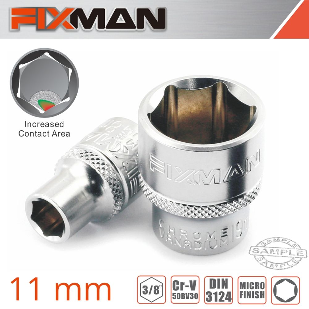 FIXMAN 3/8' Drive Hex Socket 11mm